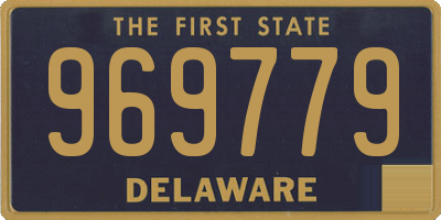 DE license plate 969779