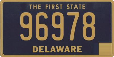 DE license plate 96978