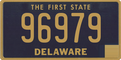 DE license plate 96979