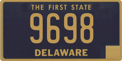 DE license plate 9698