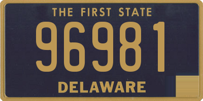 DE license plate 96981