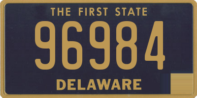 DE license plate 96984