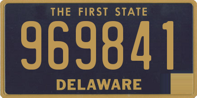DE license plate 969841