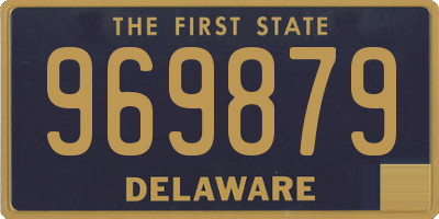 DE license plate 969879