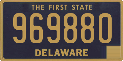 DE license plate 969880