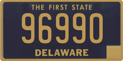 DE license plate 96990