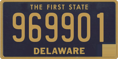 DE license plate 969901