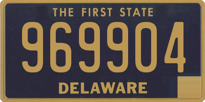 DE license plate 969904