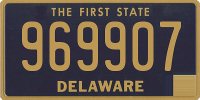 DE license plate 969907