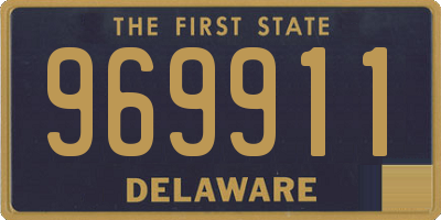 DE license plate 969911