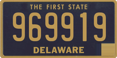 DE license plate 969919