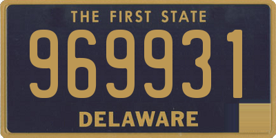 DE license plate 969931