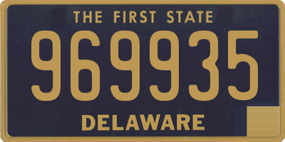 DE license plate 969935