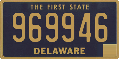 DE license plate 969946