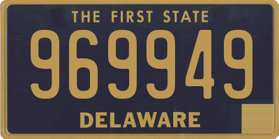 DE license plate 969949