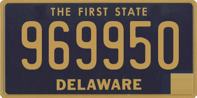 DE license plate 969950