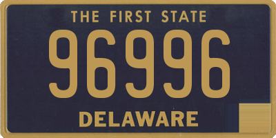 DE license plate 96996
