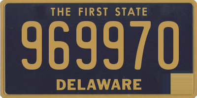 DE license plate 969970
