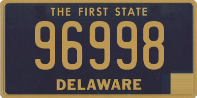 DE license plate 96998