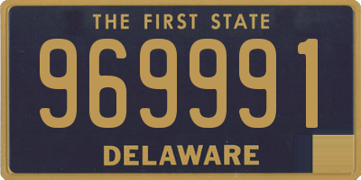 DE license plate 969991