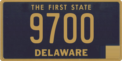 DE license plate 9700