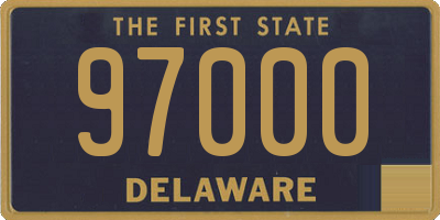 DE license plate 97000