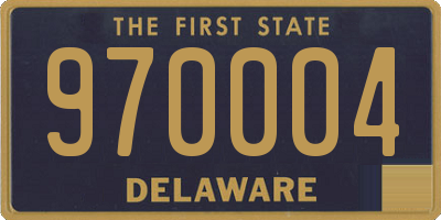 DE license plate 970004