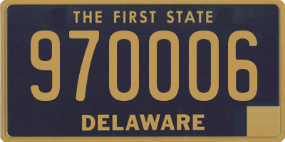 DE license plate 970006