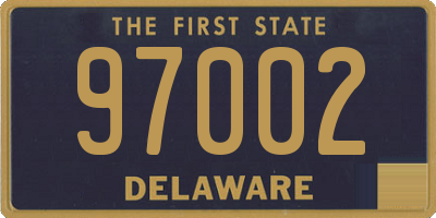 DE license plate 97002