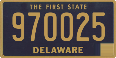 DE license plate 970025
