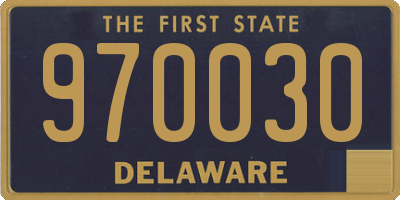 DE license plate 970030