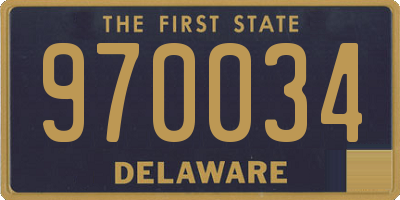 DE license plate 970034