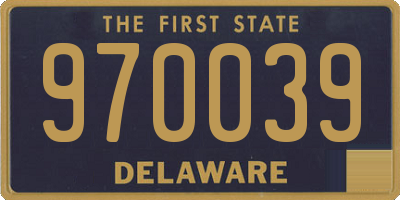 DE license plate 970039