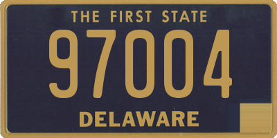 DE license plate 97004