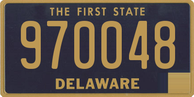 DE license plate 970048