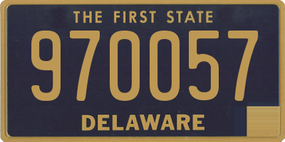 DE license plate 970057