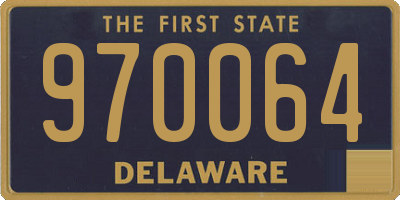 DE license plate 970064