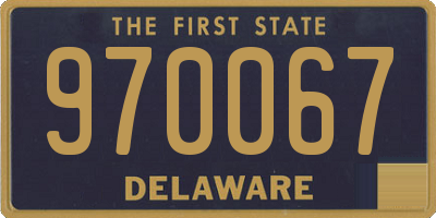 DE license plate 970067