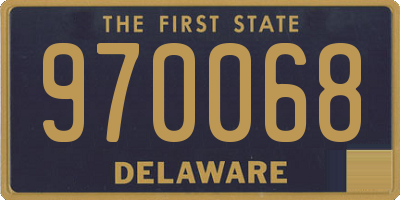 DE license plate 970068