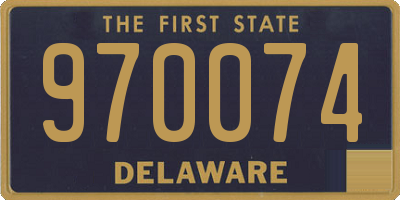 DE license plate 970074