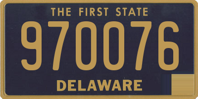 DE license plate 970076