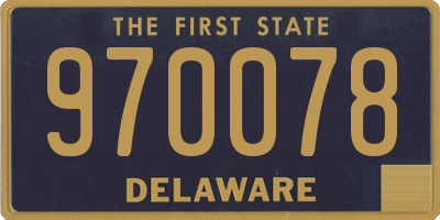 DE license plate 970078