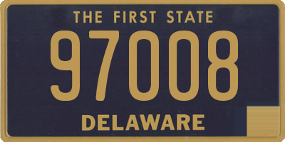 DE license plate 97008