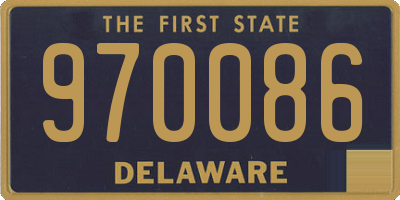 DE license plate 970086