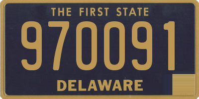 DE license plate 970091