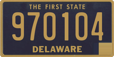 DE license plate 970104