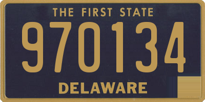 DE license plate 970134