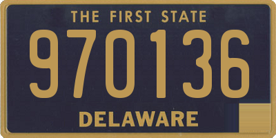 DE license plate 970136