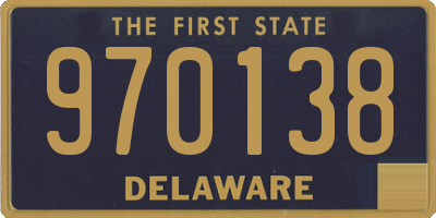DE license plate 970138