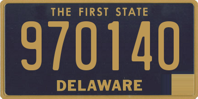 DE license plate 970140